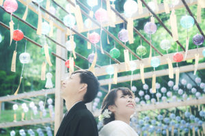 和装 フォトウェディング 正寿院夏の風鈴祭 結婚式 前撮り