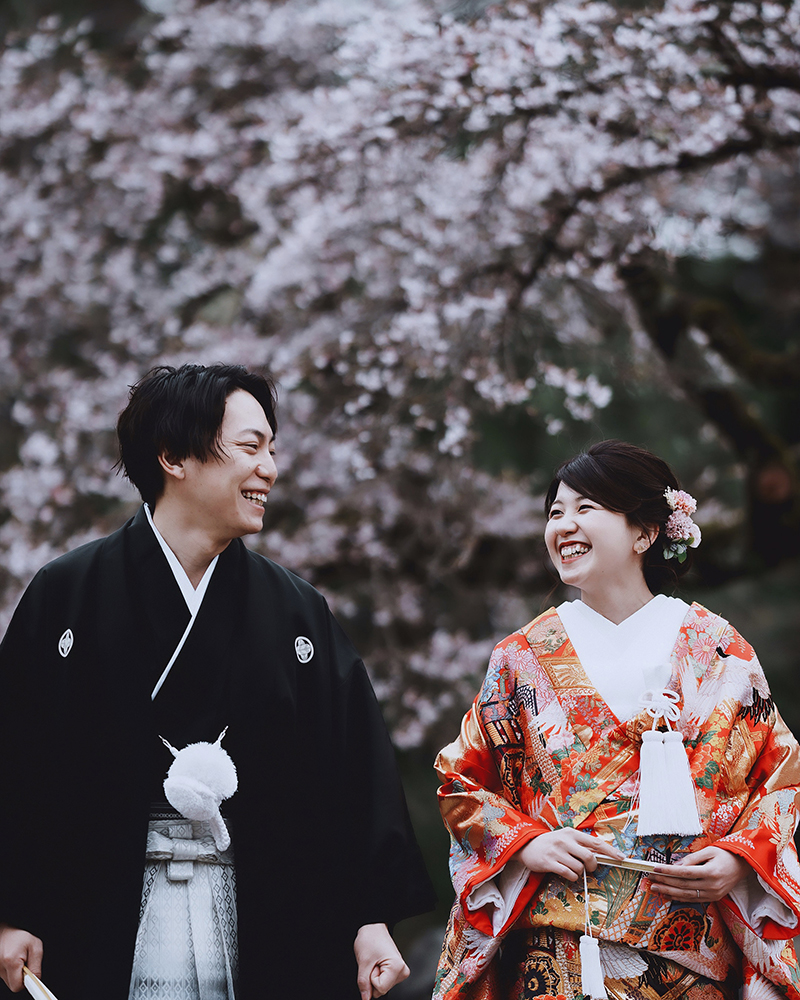 くくるくう 春の桜の結婚式前撮り フォトウェディング