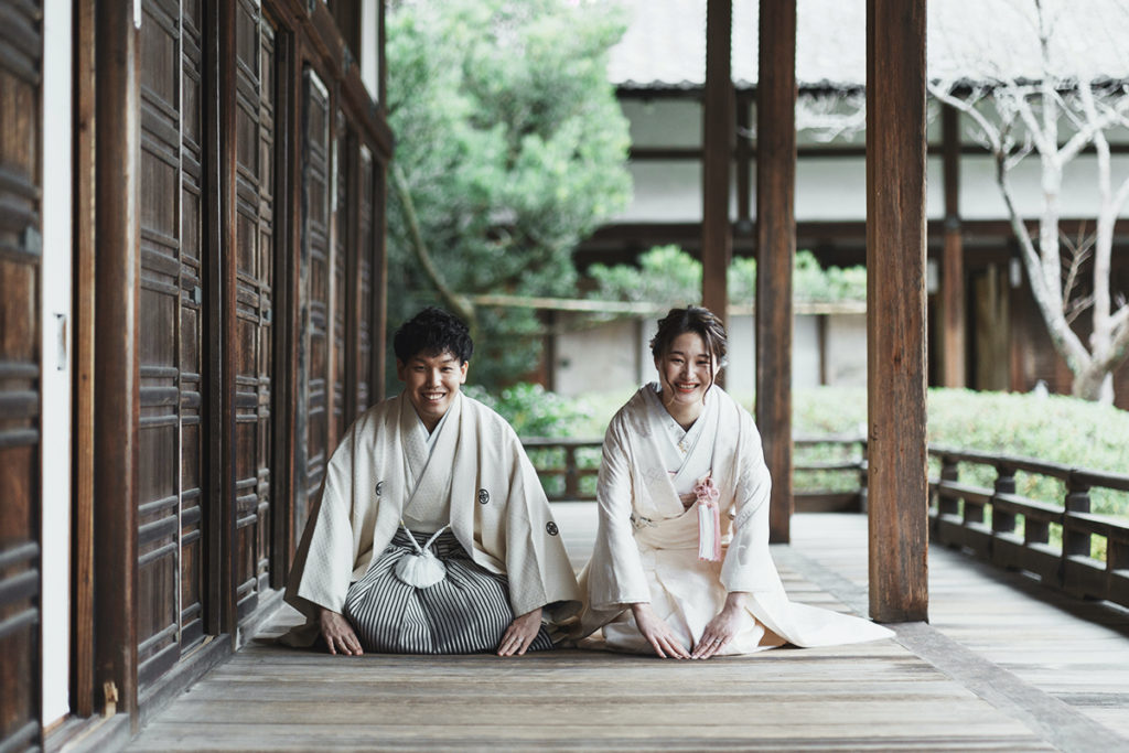 京都市 毘沙門堂での フォトウェディング フォト婚 前撮り 白無垢 色打掛 和装