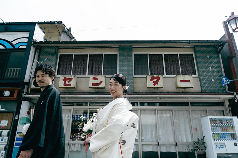 【豊岡・城崎温泉街】 結婚式前撮り・ウェディングフォトのくくるくう