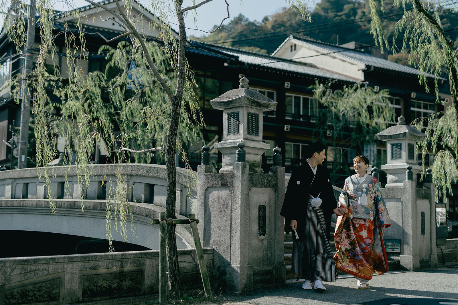 城崎温泉街・豊岡市のフォトウェディング・結婚式前撮り(兵庫県豊岡市)
