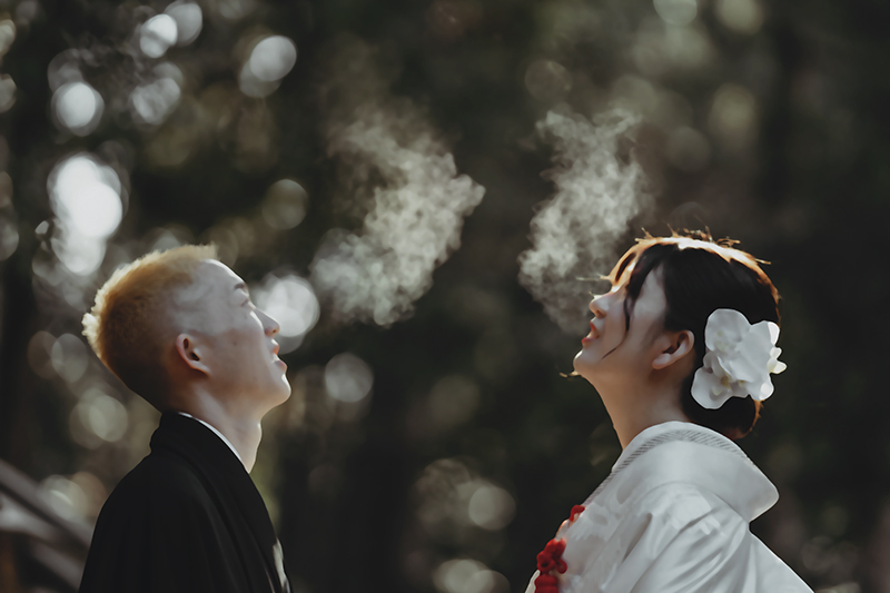 くくるくう 福知山・舞鶴 京都北部のフォトウェディング フォト婚 結婚式撮影 白無垢 色打掛 和装