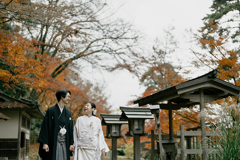 くくるくう 福知山・舞鶴 京都北部のフォトウェディング フォト婚 結婚式撮影 白無垢 色打掛 和装